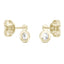 925 Sterling Sliver/14K/18K Gold 2.7mm Round Moissanite Diamond Stud Earrings