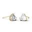 925 Sterling Sliver/14K/18K Gold 5x5mm Trillion Moissanite Diamond Stud Earrings