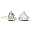 925 Sterling Sliver/14K/18K Gold 5.5mm Trillion Moissanite Diamond Stud Earrings
