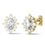 925 Sterling Sliver/14K/18K Gold Oval 4x6mm Moissanite Diamond Halo Stud Earrings