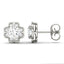 925 Sliver/14K/18K Gold 6.0mm Round Moissanite Diamond Halo Stud Earrings