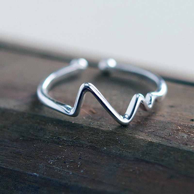 Copper Creative and Personalized ECG Ring
