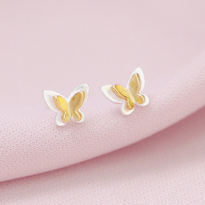 Exquisite Butterfly Stud Earrings