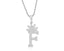 Letter F Initial Pendant Necklace With Rope Chain 24''