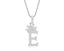 Letter E Initial Pendant Necklace With Rope Chain 24''