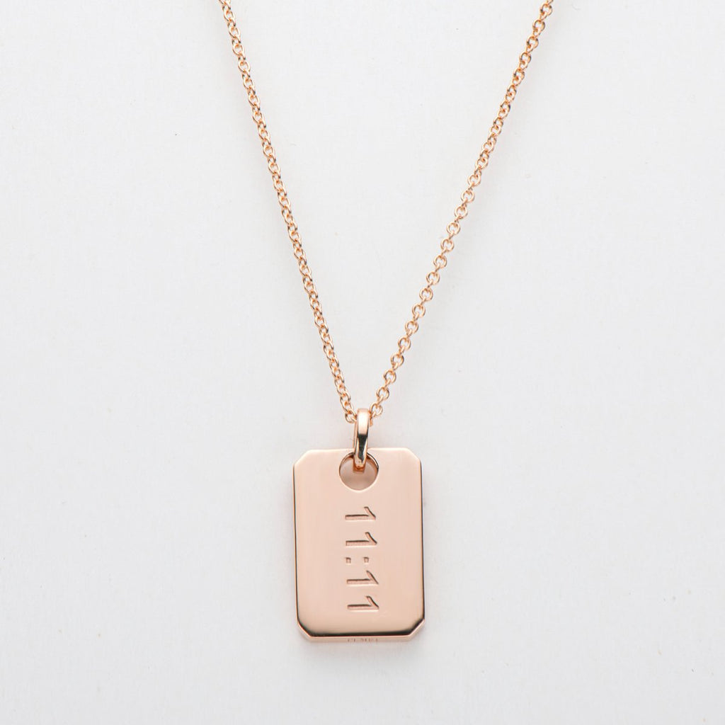 14K Gold 11:11 Lucky Angel Number Necklaces