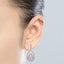 925 Silver 7*10mm Cubic Zirconia Double Pear Shape Drop Earrings