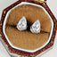 Pear Shaped Moissanite Stud Earrings