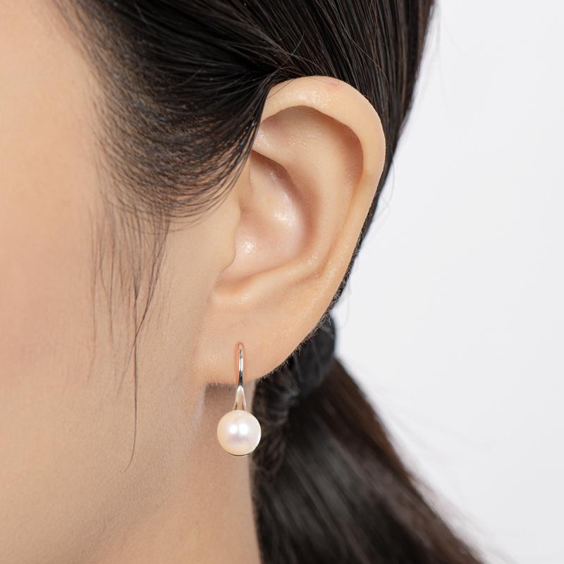 Natural Freshwater Pearl Hook Earrings