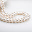 Freshwater Cultured White Pearl Necklace Heart Shaped Buckle