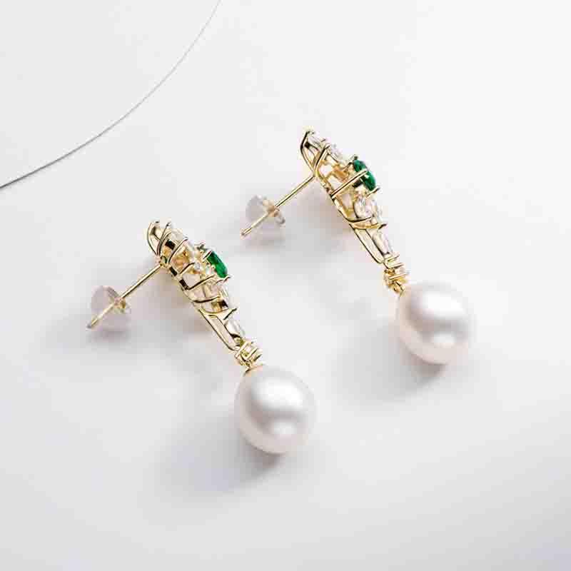 Luxury Natural Cultured Freshwater Pearl Drop Earrings