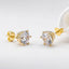 Round Cut 5mm/8mm Created Daimond Classic Stud Earrings