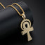 Created Diamond Cross Hip Hop Luxury Multilayer Pendant Necklace 23.62''