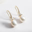 Luxury Trillion Natural Cultured Freshwater Pearl Drop Hook Earring