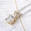 14K/18K Gold 1 Carat Round Cut Moissanite Diamond Classic Pendant Nacklace 18''