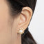 Luxury Flower Natural Cultured Freshwater Pearl Stud Earring