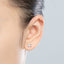 Asscher Cut Moissanite Stud Earrings