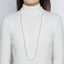 Freshwater Cultured White Pearl Necklace S Shaped Buckle