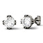 925 Sterling Sliver/14K/18K Gold 4.0mm/5.0mm Round Triple Prong Solitaire Stud Earrings