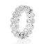 Oval Cut Full Eternity White Created Diamond Ring