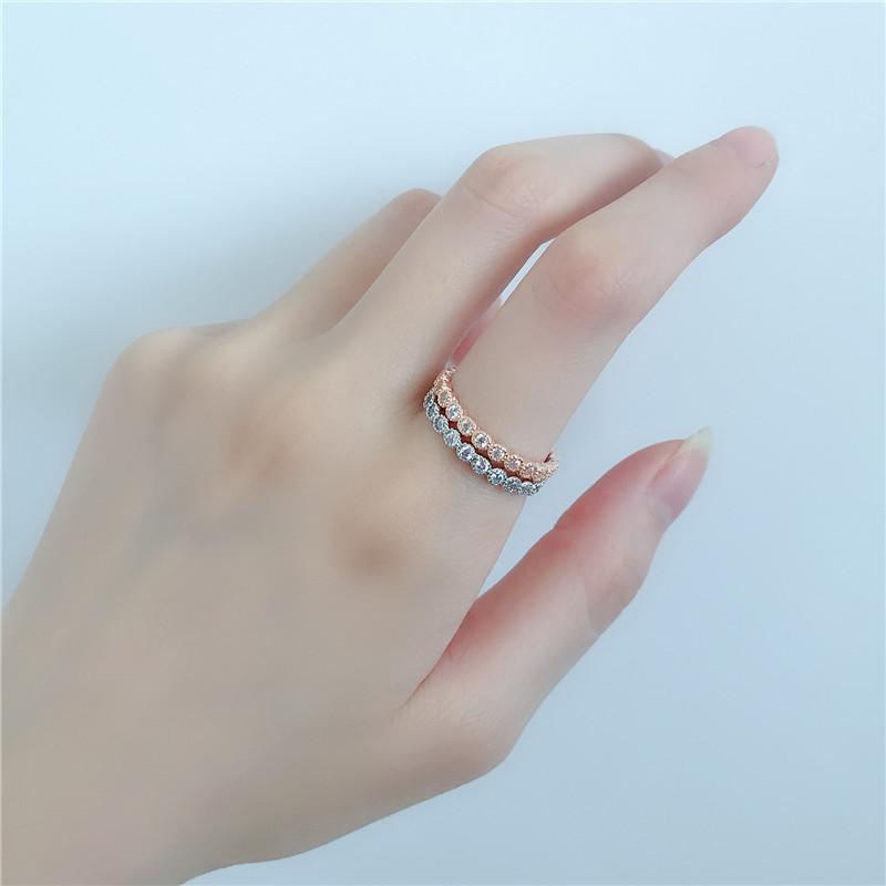 Round Cut Created Diamond Full Eternity Ring