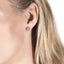 925 Sliver/14K/18K Gold 1.3mm Round Moissanite Diamond Halo Stud Earrings