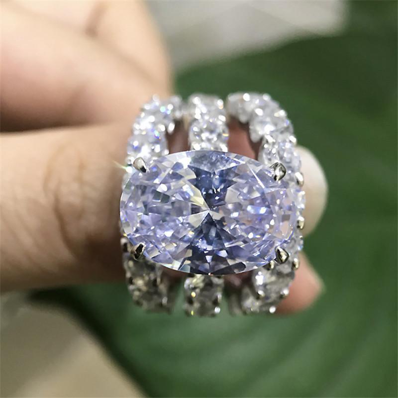 Oval Cut Created Diamond Bridal Ring Sets