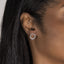 925 Sterling Sliver/14K/18K Gold 2.3mm Round Moissanite Diamond Circle Stud Earrings