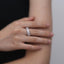 Oval Cut Created Diamond Full Eternity Ring