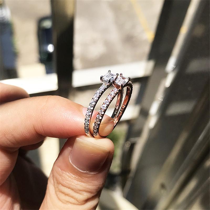Emerald Cut Created Diamond Ring