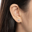 Round Cut Moissanite Diamond Stud Earrings