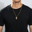 Personalized Multilayer Cross Long Chain Cool Pendant Necklace 23.62''