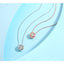 Classic Round Cut Moissanite Diamond Stud Earrings Bracelet Necklace Jewelry Sets