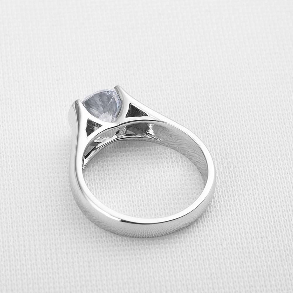 Classic Round Created White Diamond Ring