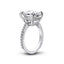 6 Carat Cushion Cut Created Diamond Solitaire Wedding Engagement Ring 925 Sterling Silver