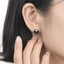 18K Gold Black Tahitian South Sea Cultured Pearl Stud Earrings