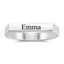 Personality Engraved Name Ring Silver Elegant Gift