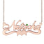 Custom Name Necklace 18K Gold Plated Nameplate Sterling Silver
