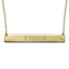 18K Gold Diamond & Engraving Bar Necklace Gift for Women MOM Girls - ZULRE