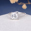 14K/18K Gold 2.0ct Princess Cut D Color Moissanite Diamond Classic Ring