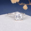 14K/18K Gold 2.0ct Princess Cut D Color Moissanite Diamond Classic Ring