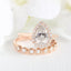 14K/18K Gold 1.5ct Pear Shaped Moissanite Diamond Vintage Bridal Ring