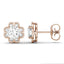 925 Sliver/14K/18K Gold 6.0mm Round Moissanite Diamond Halo Stud Earrings
