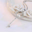 Key Pearl Created Diamond Pendant Necklace