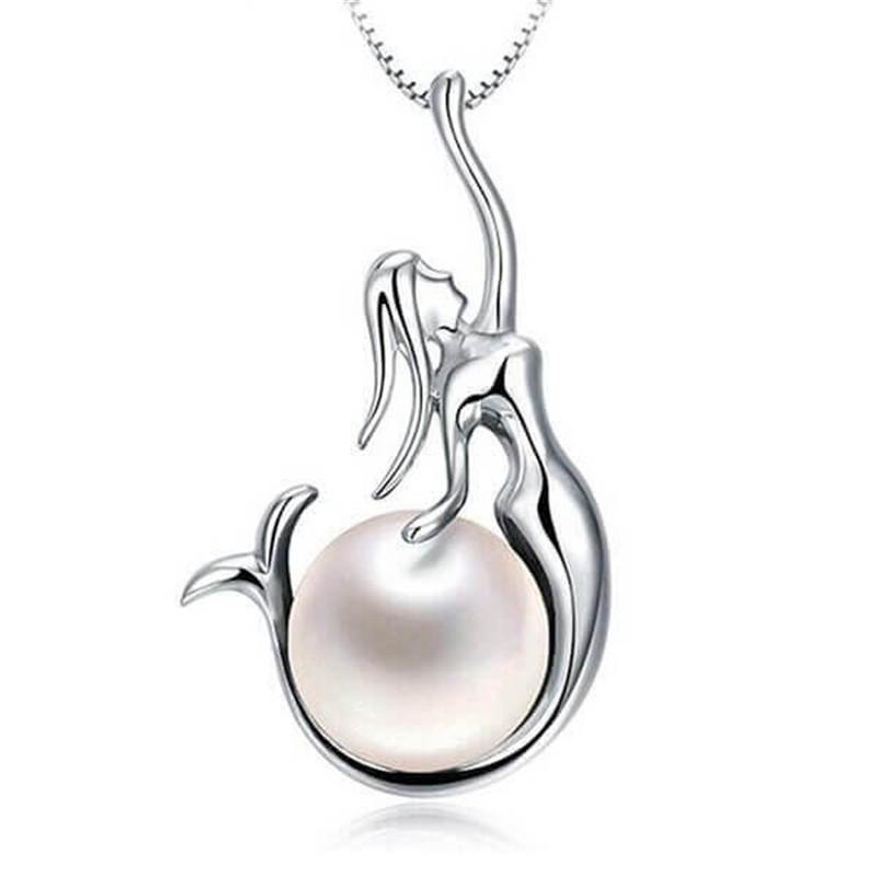 Mermaid Pearl Pendant Necklace
