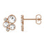 925 Sterling Sliver/14K/18K Gold 0.612CTTW Round Moissanite Diamond Stud Earrings