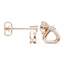 925 Sliver/14K/18K Gold 1.4mm Round Moissanite Diamond Triangle Stud Earrings