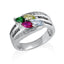 Personalized Four Stone Mothers Ring