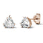 925 Sterling Sliver/14K/18K Gold 5x5mm Trillion Moissanite Diamond Stud Earrings