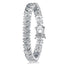Arrow Design Created White Diamond Bracelet